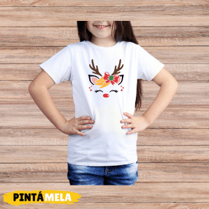 Camiseta Blanca C/R- Niñ@ – Reno Niña