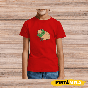 Camiseta Roja C/R- Niñ@ – Capibara