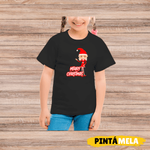 Camiseta Negra C/R- Niñ@ – Duende Niña