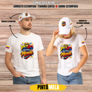 Combo 2: Camiseta + Gorra con Frase (SP)